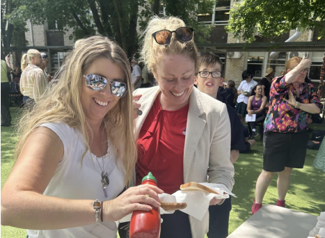 BHS parents attending a bbq